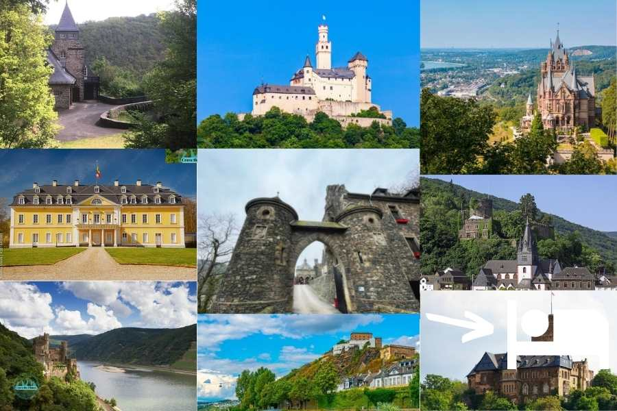 Castles on the Rhine River including Castles You Can Stay