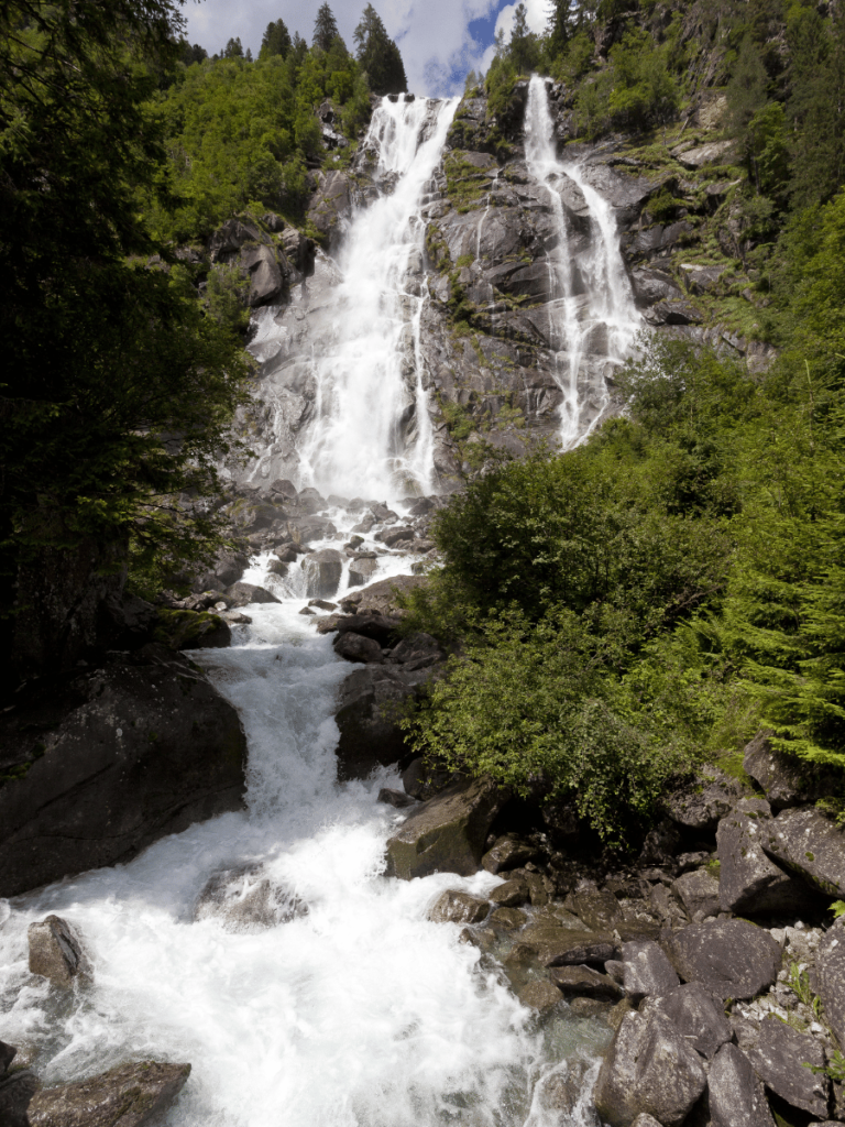 alps waterfalls