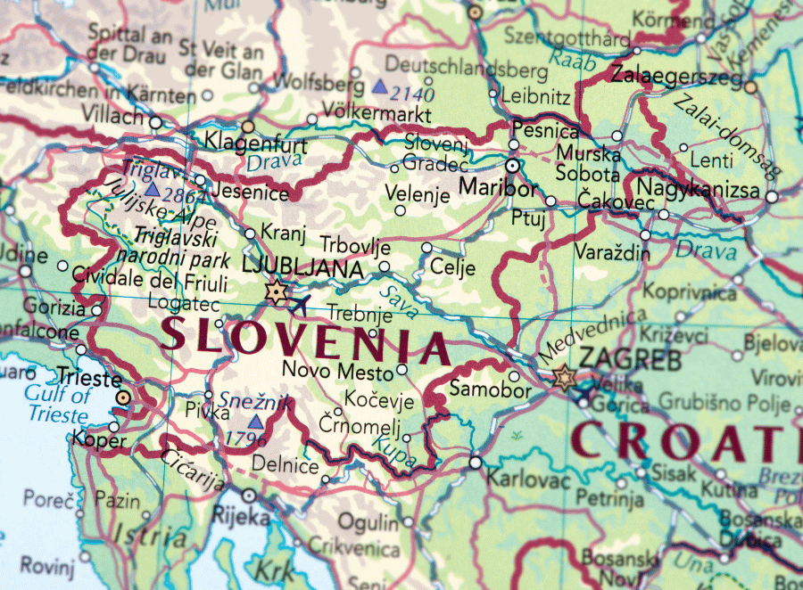 slovenia map