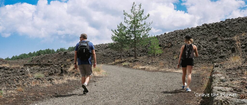 is hiking dangerous people hiking on mt etna sicily