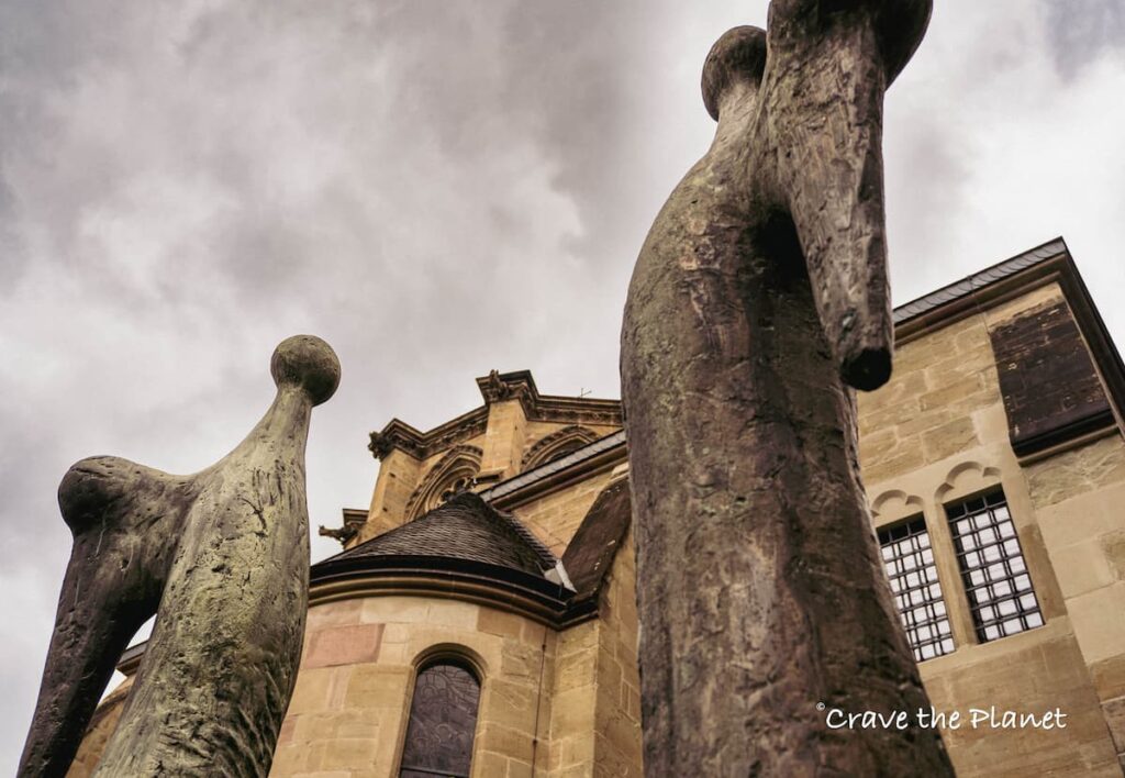 statue of angels in trier