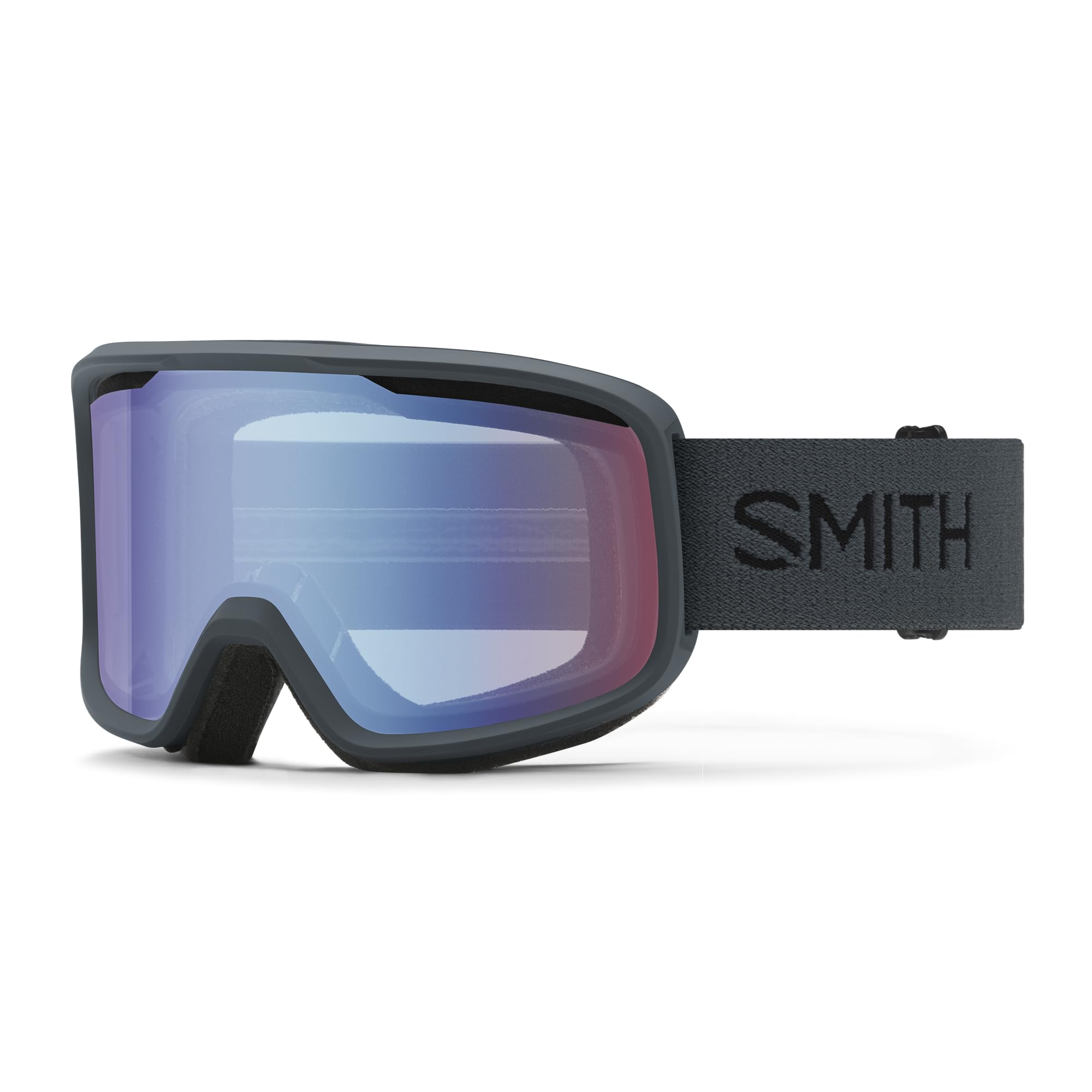 SMITH Optics Frontier Unisex Snow Winter Goggles Slate Blue Sensor Mirror Blue Sensor Mirror