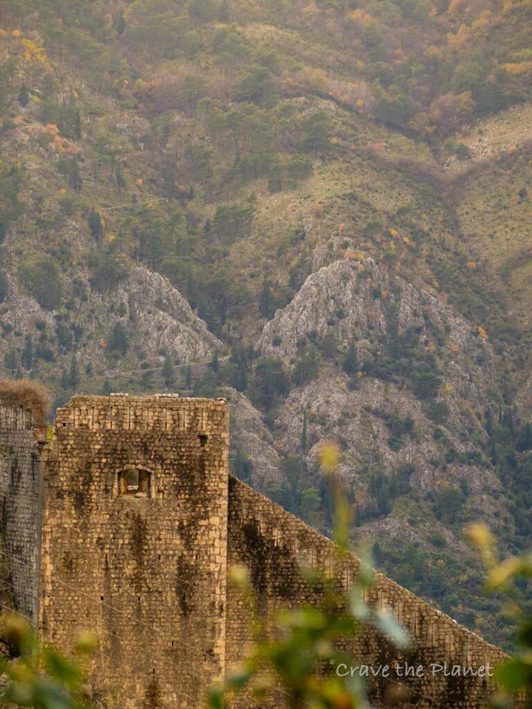kotor fortress hike walls